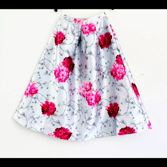 SOLD Ted Baker Flora Midi Skirt - Picture 1 of 5
